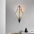 Lampa ścienna w stylu Art Deco w kształcie wachlarza