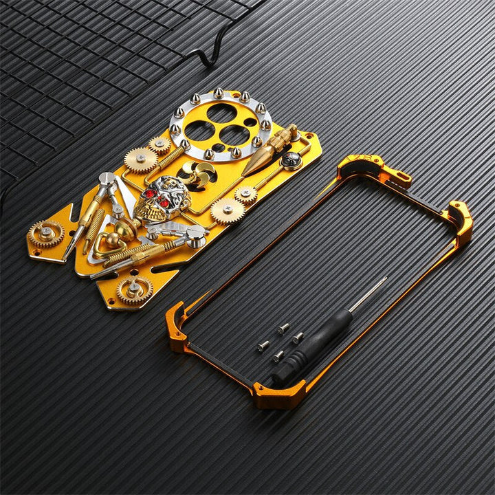 Etui na iPhone w stylu Cyberpunk z Mechanic Skull