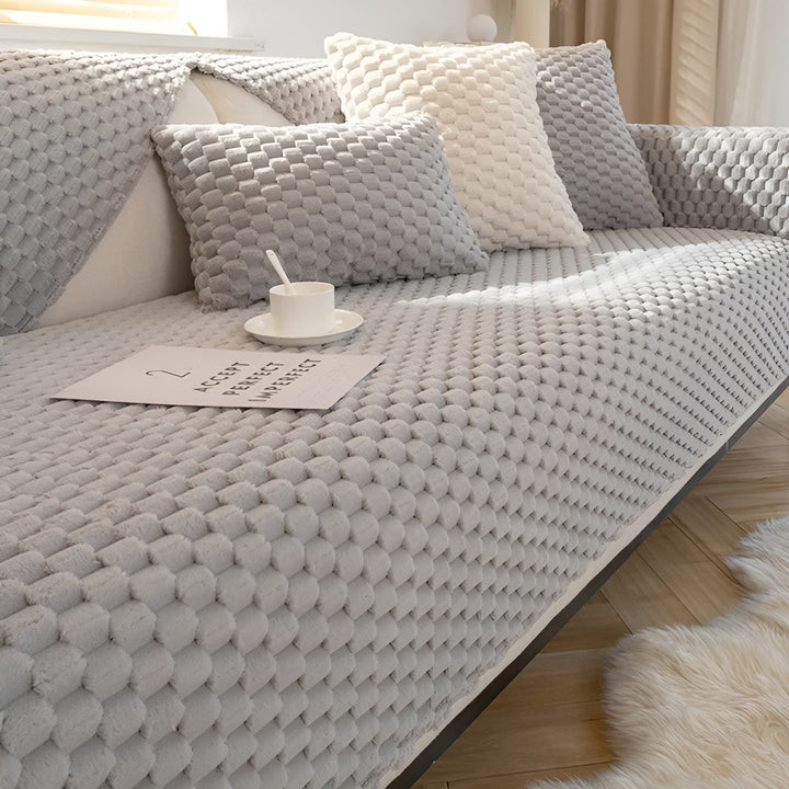 Luksusowa Pokrywa na Sofę z Aksamitnego Materiału - VeluLuxe |