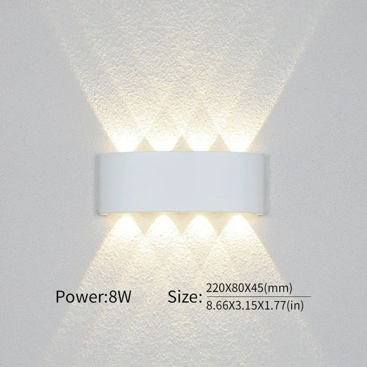 Nowoczesne oświetlenie, wewnętrzne lub zewnętrzne: Wszechstronna lampa ścienna LED