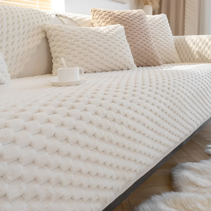 Luksusowa Pokrywa na Sofę z Aksamitnego Materiału - VeluLuxe |
