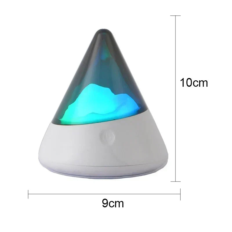 Bezprzewodowa LED Lampa Nocna Iceberg – Nowoczesny Design dla Relaksującego Oświetlenia