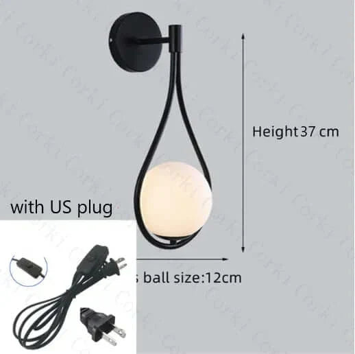 Lampa Ścienna Drop Luxury Glass Ball