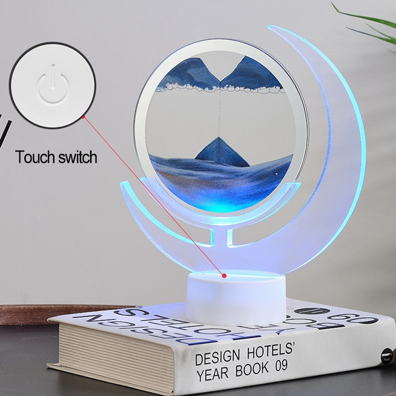 Księżycowy Kształt Nocna Lampa Sand Serenity