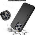 Etui LuxShield na iPhone z kieszonką na karty | Smukły design | Przechowywanie kart | Ochrona i styl