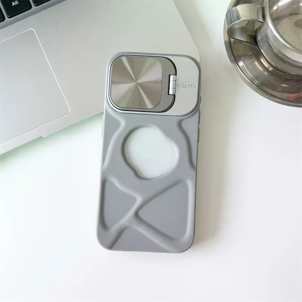 Etui Magsafe Silicone Lens Flip do iPhone&