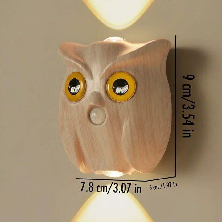 Patented Owl Wall Lamp Night Light Motion-Sensing Magnetic Dimmable