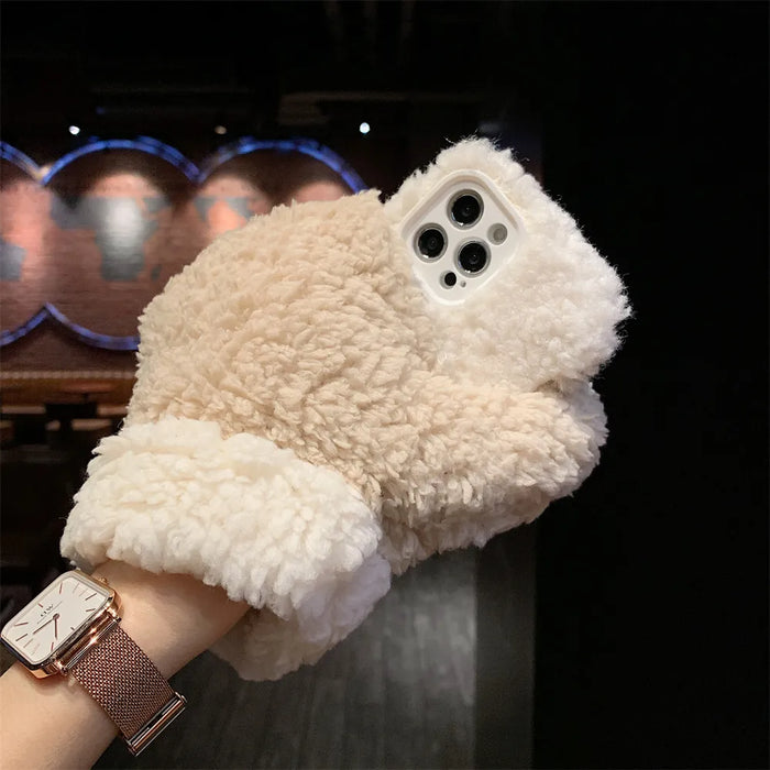Futrzana Etui na iPhone'a Rękawica