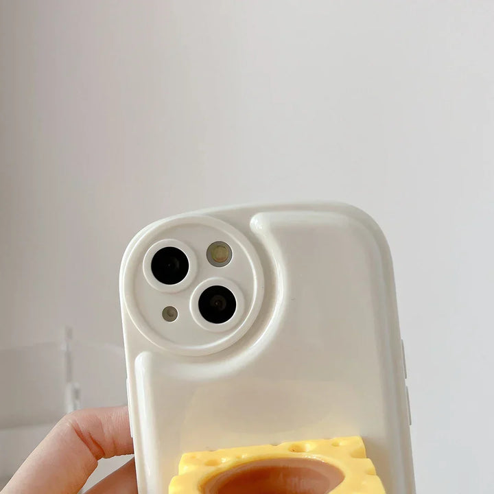 Etui na iPhone dla miłośnika sera z myszką
