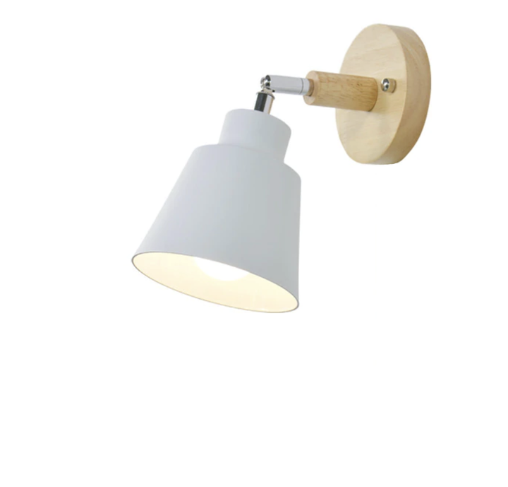 Obrotowa lampa ścienna Collin z przełącznikiem na łańcuszku