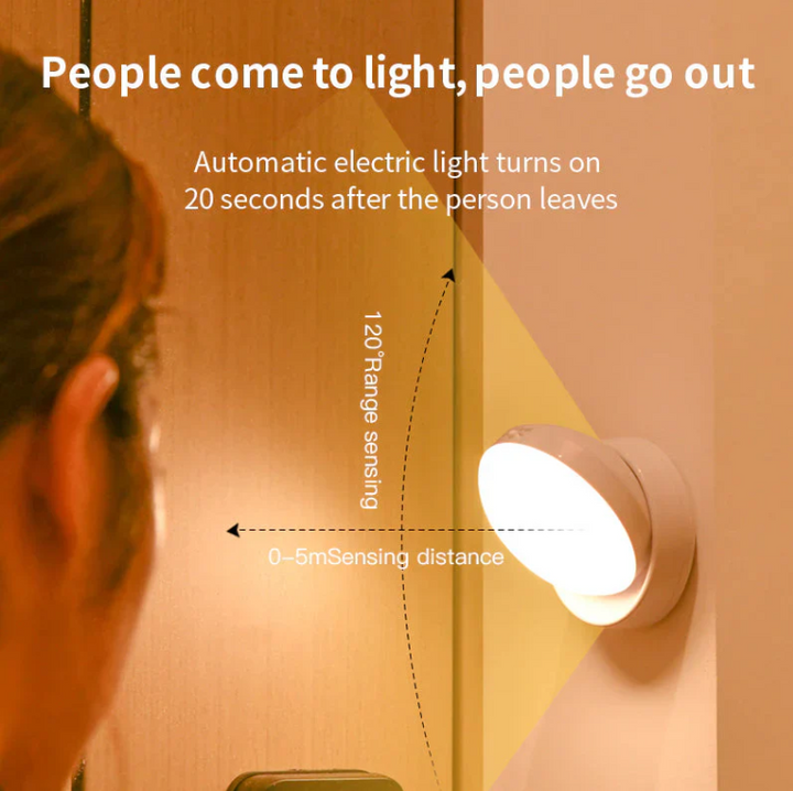 Inteligentna Lampa Nocna z Czujnikiem Ruchu – Oszczędność Energii i Automatyczne Włączanie