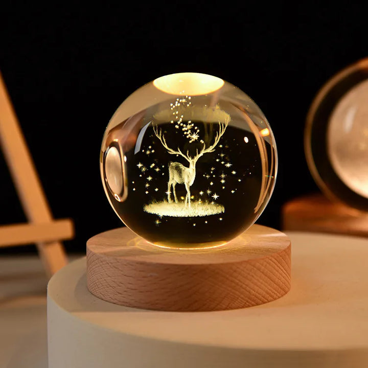 Świecące 3D Kryształowe Lampy Nocne – Unikalne Prezenty na Każdą Okazję