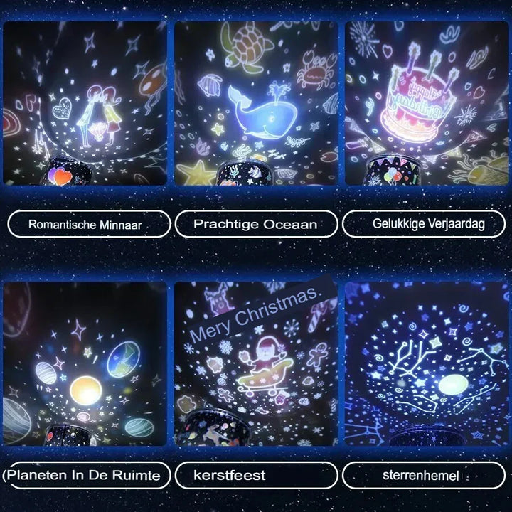 Unikalne Wzory Nocna Lampa dla Dzieci - StarryDream