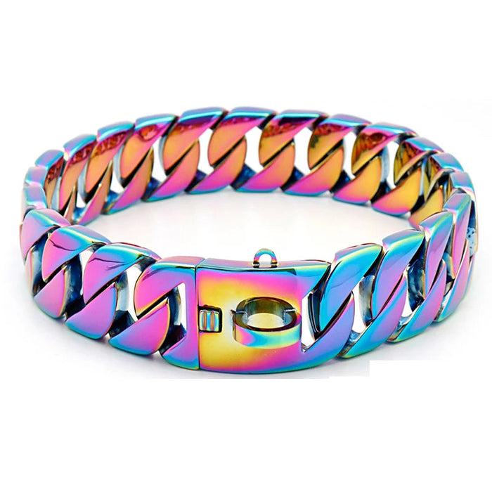 KrachtNeck Metal Dog Collar – Solidna obroża ze stali nierdzewnej dla dużych psów