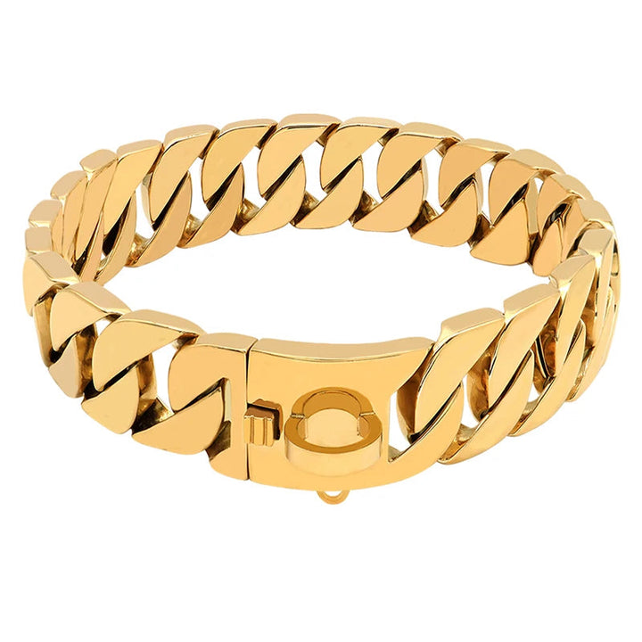 KrachtNeck Metal Dog Collar – Solidna obroża ze stali nierdzewnej dla dużych psów