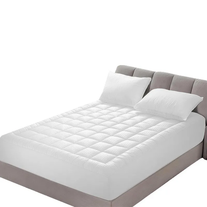 Ultimate Cooling Mattress Pad – Premium Quilted Pillow Top, Luksusowo Puszysty i Ultra-Przewiewny z Bezpieczną Pokrywą na Materac o Głębokości 14-18 Cal – Zwiększony Komfort Snu, 1szt |