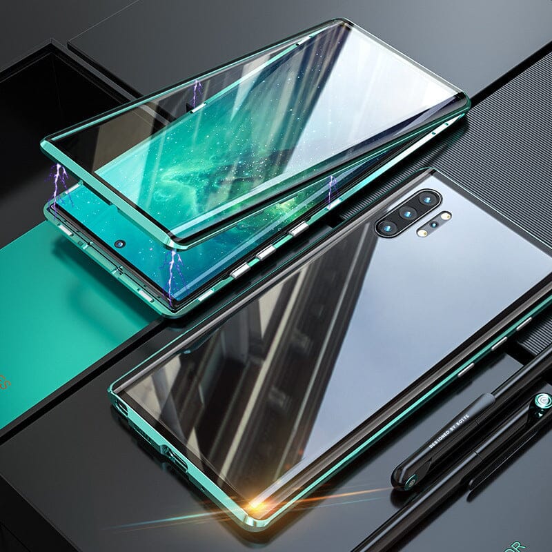 Samsung magnetyczny szklany etui podwójnie szklane