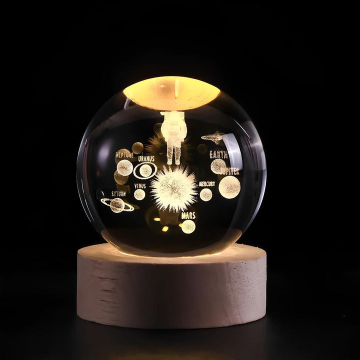 Luminous Crystal Ball LED Night Light Decor