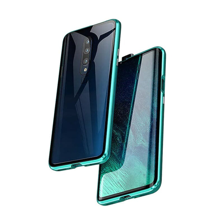 Magnetyczny szklany etui podwójne dla telefonu Samsung