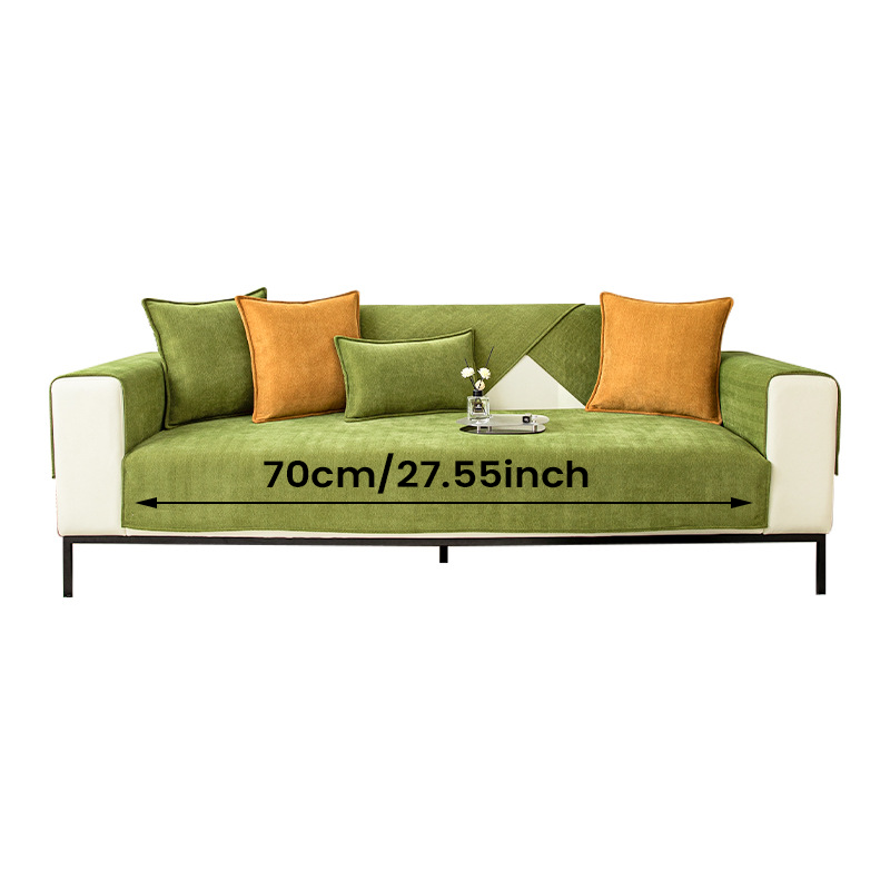 Fartuch ochronny na meble z materiału w falisty wzór Chenille