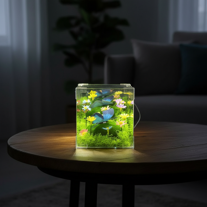 LED Sześcian Motyla Oświetlenie Nocne Dekoracja