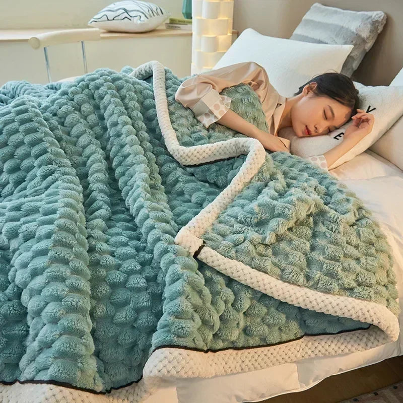 CozyTurt | Koc Velvet Żółw