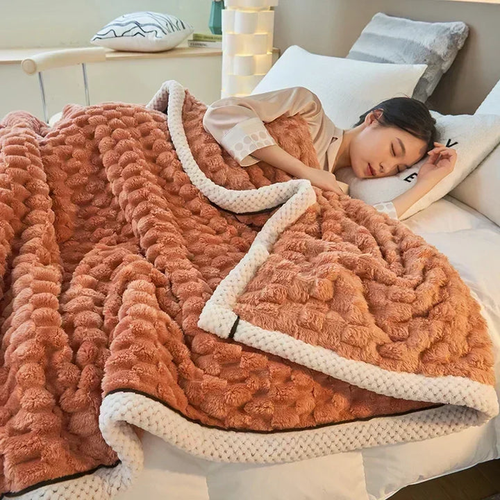 CozyTurt | Koc Velvet Żółw