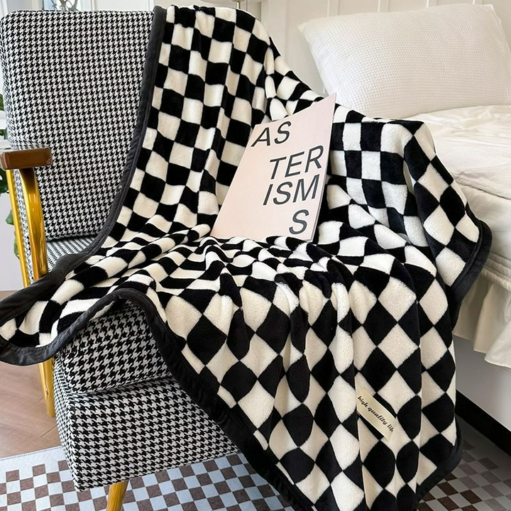 PlaidComfort | Koc flanelowy w kratę