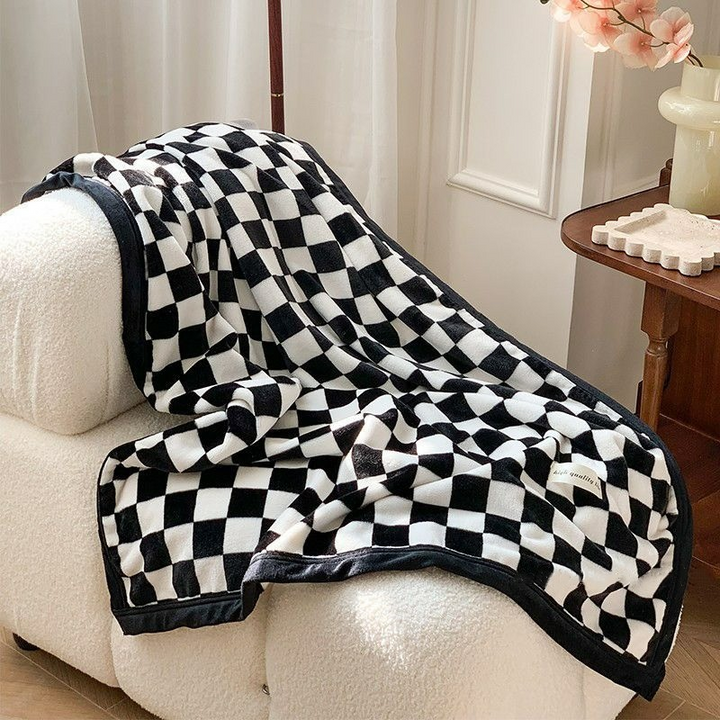 PlaidComfort | Koc flanelowy w kratę