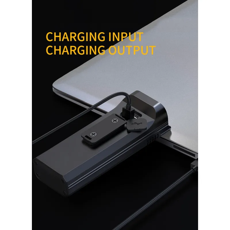 KrachtLight – Lampka rowerowa USB z wyświetlaczem cyfrowym i akumulatorem 10,000 mAh