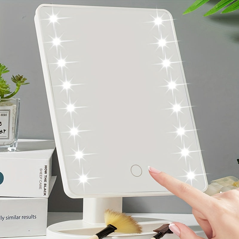 GlowPerfect - Przenoś lusterko do makijażu z 16 diodami LED