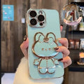 Etui na iPhone w stylu koreańskim z 3D króliczkiem