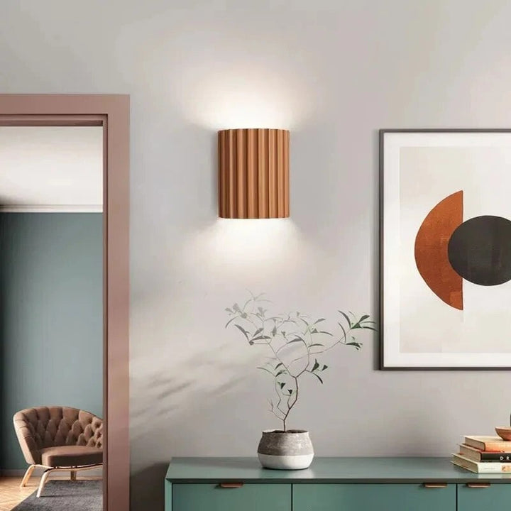 WärmeAura | Lampa ścienna z żywicy dla przytulnej atmosfery