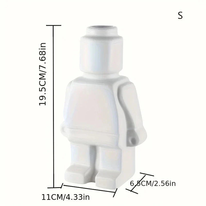 Wazon Lego wykonany z ceramiki