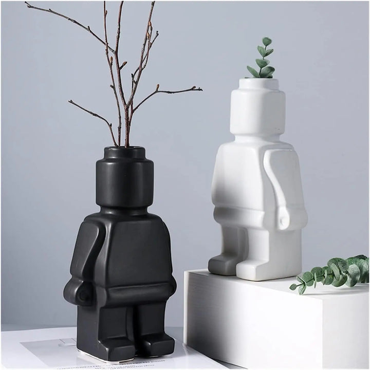 Wazon Lego wykonany z ceramiki