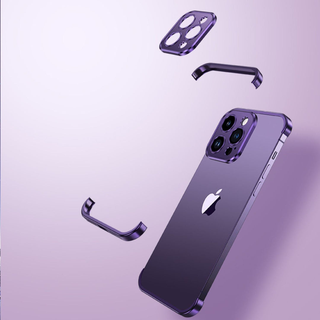Ultra-cienkie metalowe etui na telefon | Smukłe i solidne | Ochrona wstrząsoodporna dla iPhone&