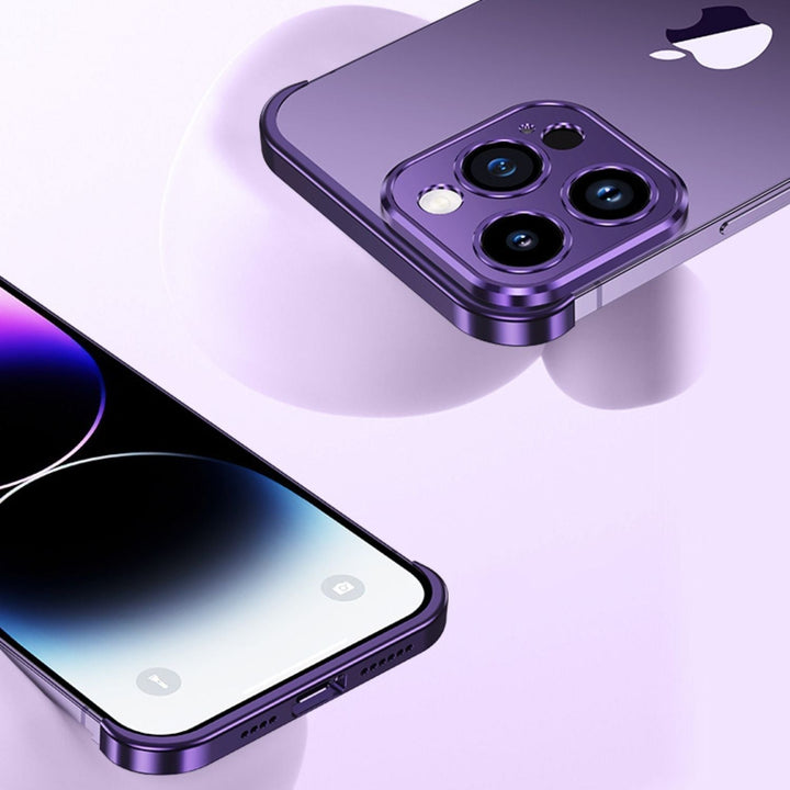 Ultra-cienkie metalowe etui na telefon | Smukłe i solidne | Ochrona wstrząsoodporna dla iPhone&