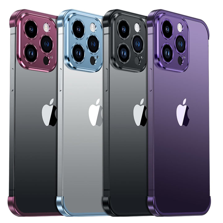 Ultra-cienkie metalowe etui na telefon | Smukłe i solidne | Ochrona wstrząsoodporna dla iPhone&