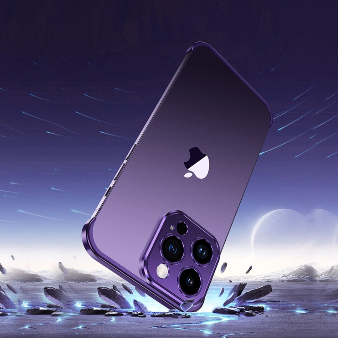 Ultra-cienkie metalowe etui na telefon | Smukłe i solidne | Ochrona wstrząsoodporna dla iPhone&