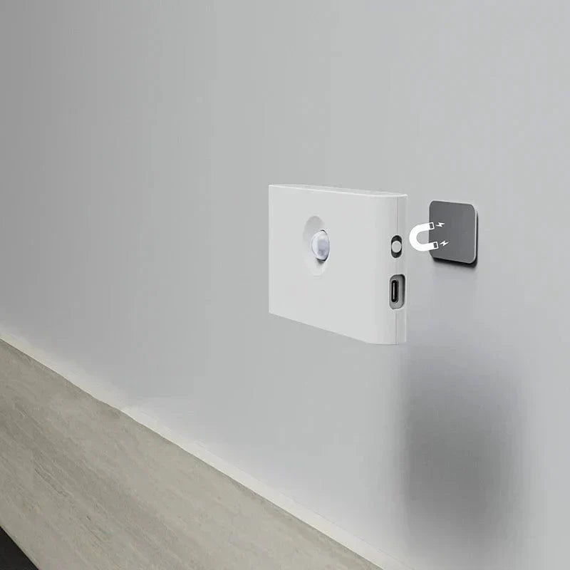 Bezprzewodowe lampki LED nocne z czujnikiem ruchu | Ładowane przez USB | Miłe ciepłe światło