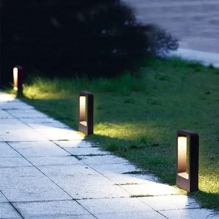 Elegancka Lampa Podłogowa z Aluminium dla Luksusowego Blasku na Zewnątrz