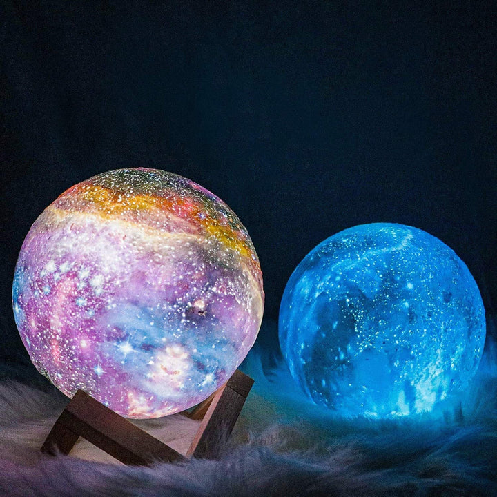 Skandynawska Lampa Księżycowa | 16 kolorów | Z Pilotem - Niebo