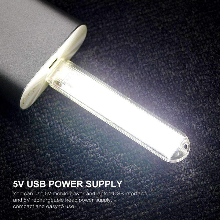 Mini USB LED Nocna Lampa - Zimna Biała Lampka