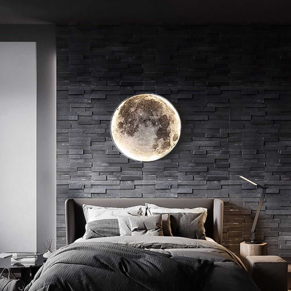 3D LED Lampa Sufitowa lub Ścienna Księżyca lub Ziemi (3 Style) 24CM-80CM