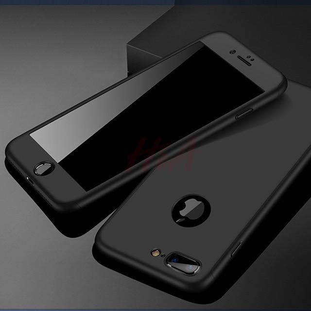 360 Pełna Ochrona Etui na Telefon dla iPhone z Przednią Szybką
