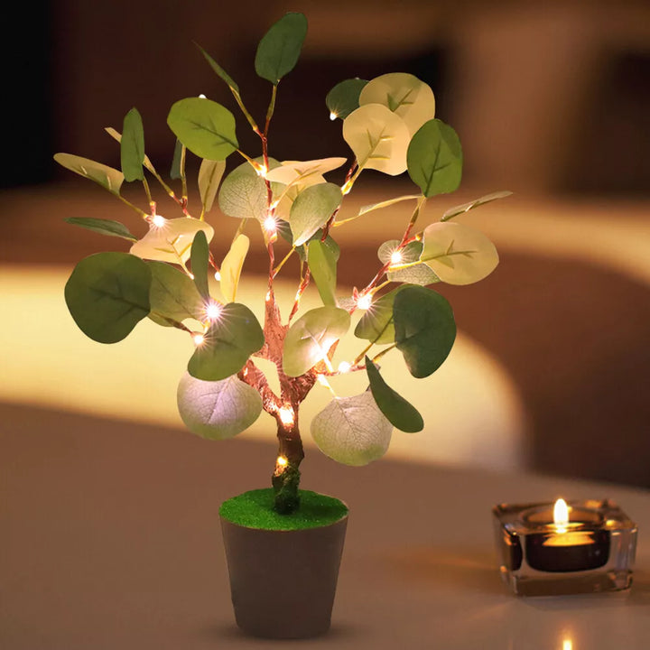 BranchGlow - LED Nocna Lampa z Świątecznymi Gałązkami