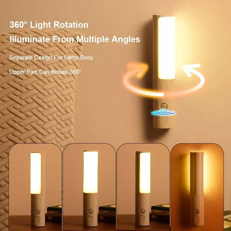 Inteligentna Nocna Lampa LED z Czujnikiem Ruchu - Lumos