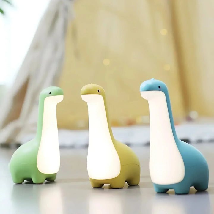 LED Dinozaur Nocna Lampka dla Dzieci z Delikatnym Blaskiem