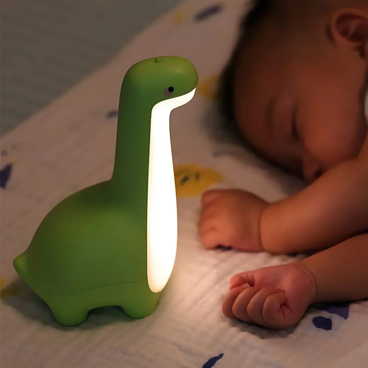 LED Dinozaur Nocna Lampa dla Dzieci – Delikatne Światło na Spokojne Noce