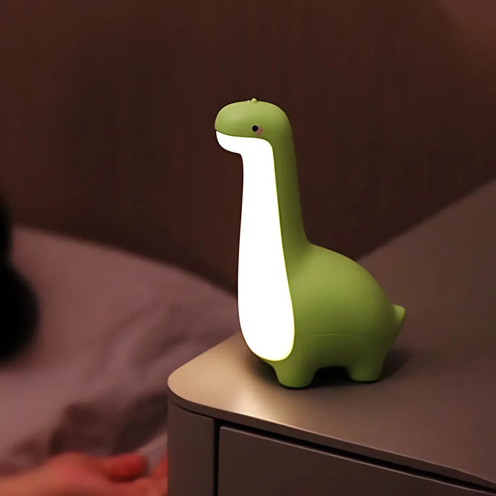 LED Dinozaur Nocna Lampa dla Dzieci – Delikatne Światło na Spokojne Noce